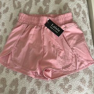 Lalala Light Pink Athletic Shorts Size Small